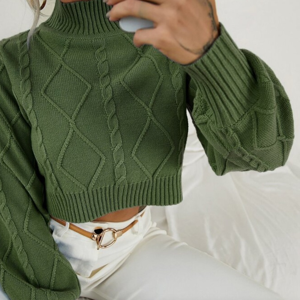 Shein Olive Green Sweater